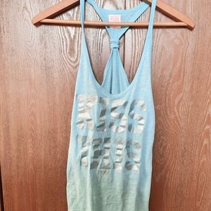 VICTORIA'S SECRET PINK~ Womens size S/P Light blue muscle shirt
